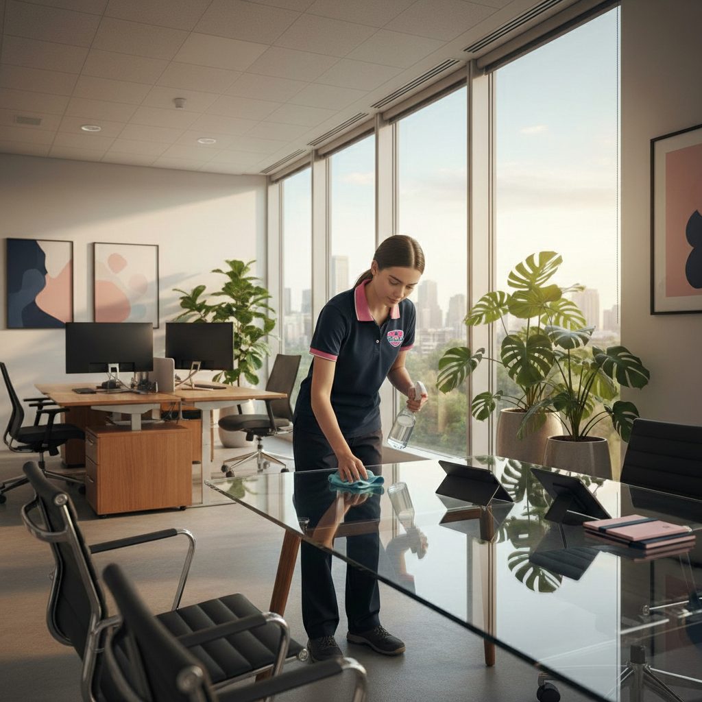 Commercial office cleaning